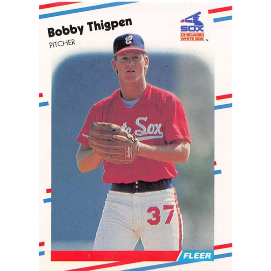 1988 Fleer #410 Bobby Thigpen EX Excellent Chicago White Sox Baseball Card  Image 1