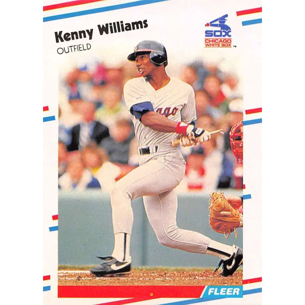 1988 Fleer #412 Kenny Williams EX Excellent Chicago White Sox Baseball Card  Image 1