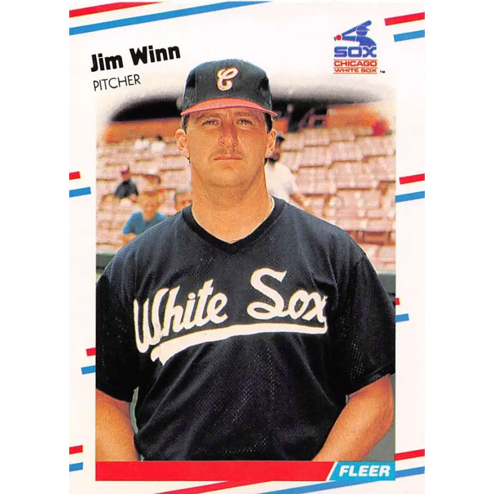 1988 Fleer #413 Jim Winn EX Excellent Chicago White Sox Baseball Card  Image 1