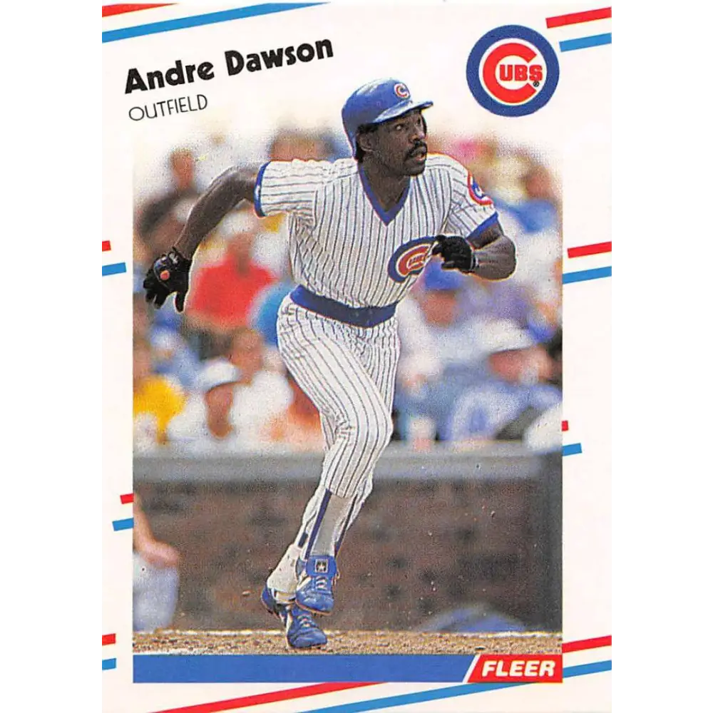 1988 Fleer #415 Andre Dawson EX Excellent Chicago Cubs Baseball Card  Image 1