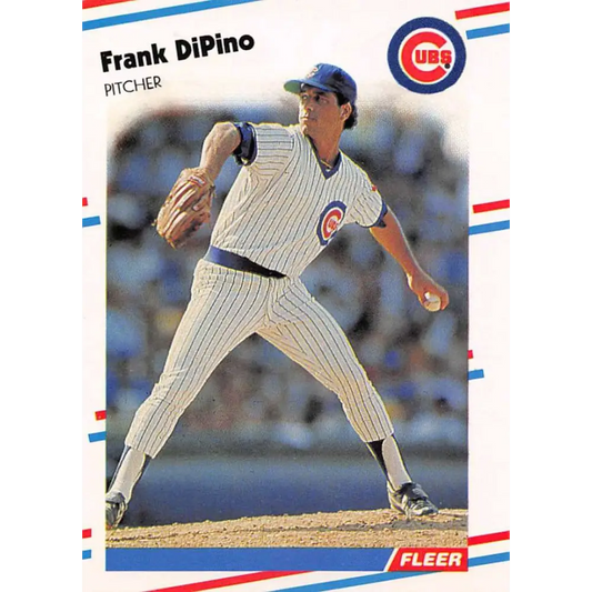 1988 Fleer #418 Frank DiPino EX Excellent Chicago Cubs Baseball Card  Image 1