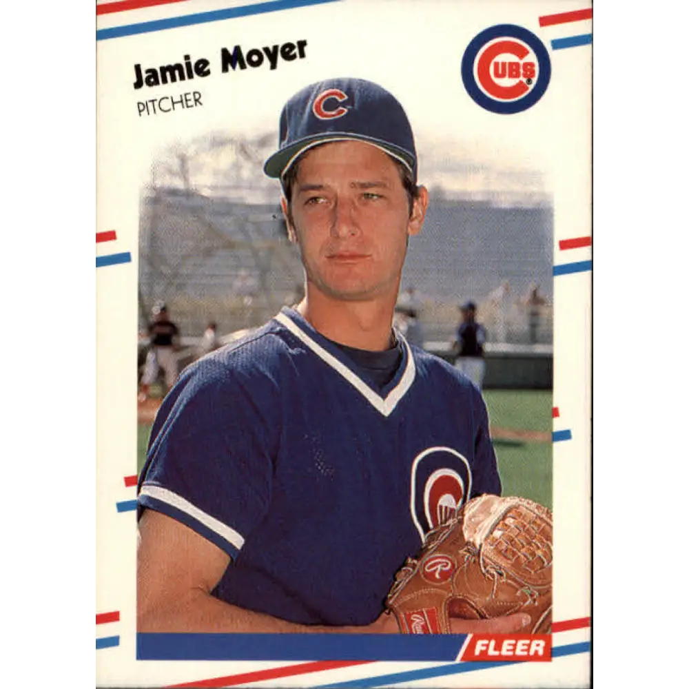1988 Fleer #426 Jamie Moyer EX Excellent Chicago Cubs Baseball Card  Image 1