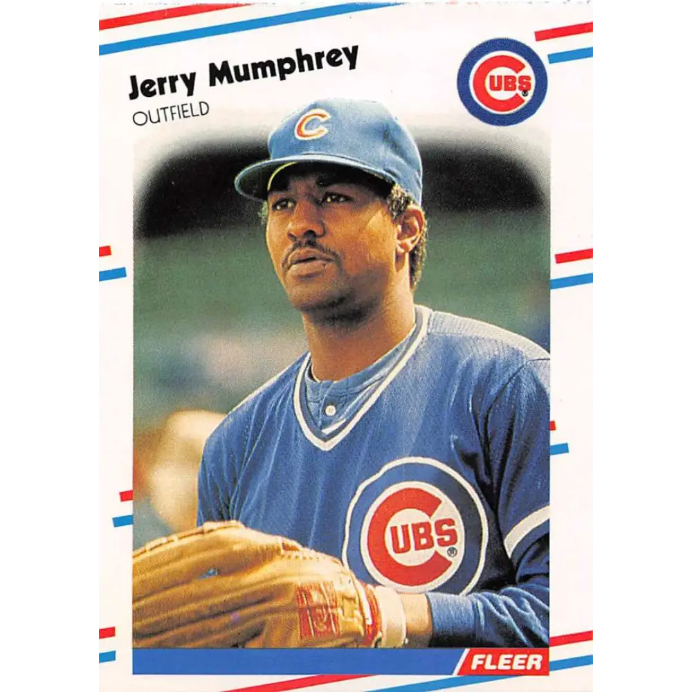 1988 Fleer #427 Jerry Mumphrey EX Excellent Chicago Cubs Baseball Card  Image 1