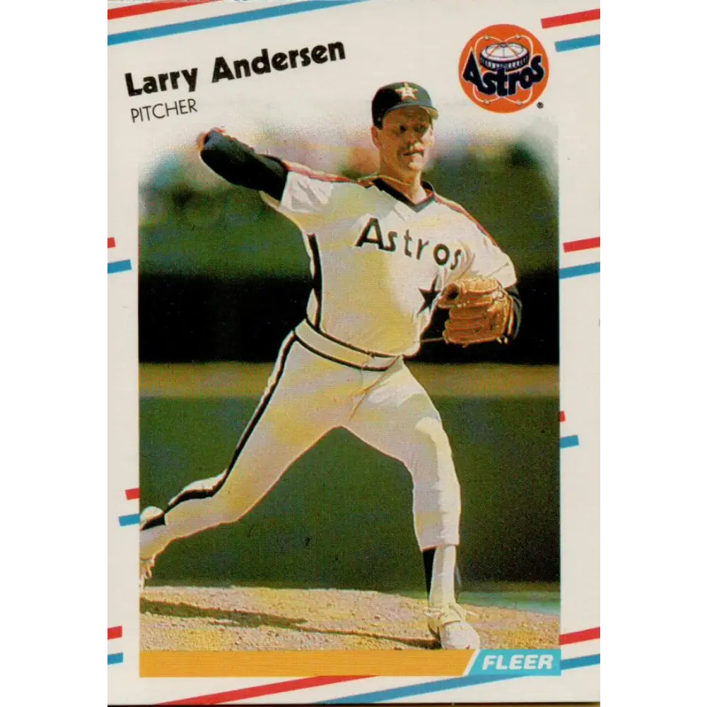 1988 Fleer #438 Larry Andersen EX Excellent Houston Astros Baseball Card  Image 1