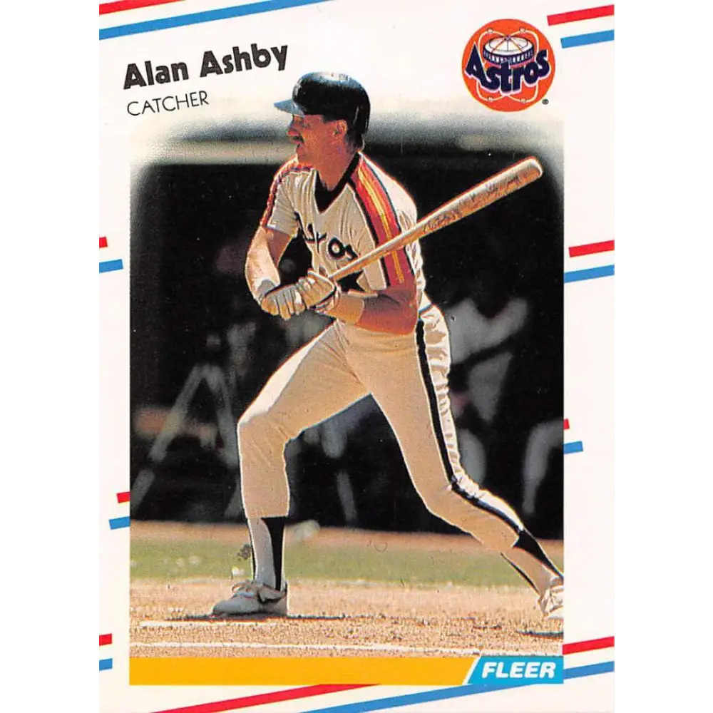 1988 Fleer #439 Alan Ashby EX Excellent Houston Astros Baseball Card  Image 1