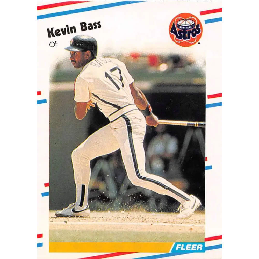 1988 Fleer #440 Kevin Bass EX Excellent Houston Astros Baseball Card  Image 1