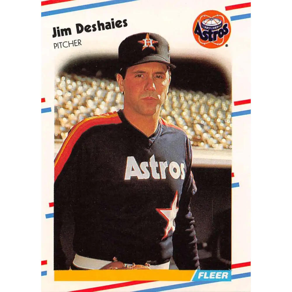 1988 Fleer #446 Jim Deshaies EX Excellent Houston Astros Baseball Card  Image 1