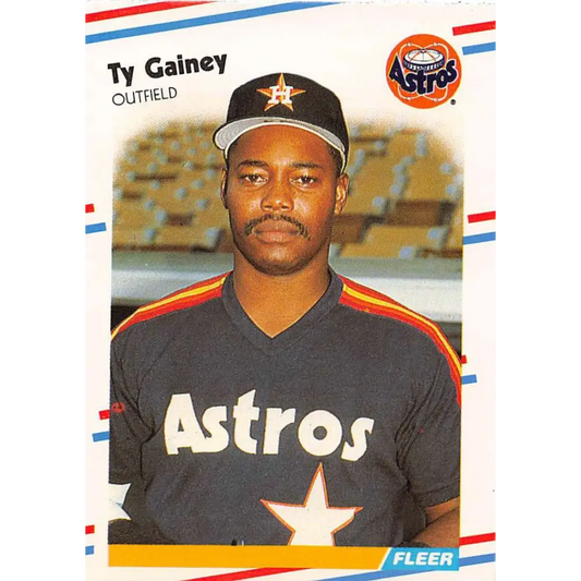 1988 Fleer #448 Ty Gainey EX Excellent Houston Astros Baseball Card  Image 1