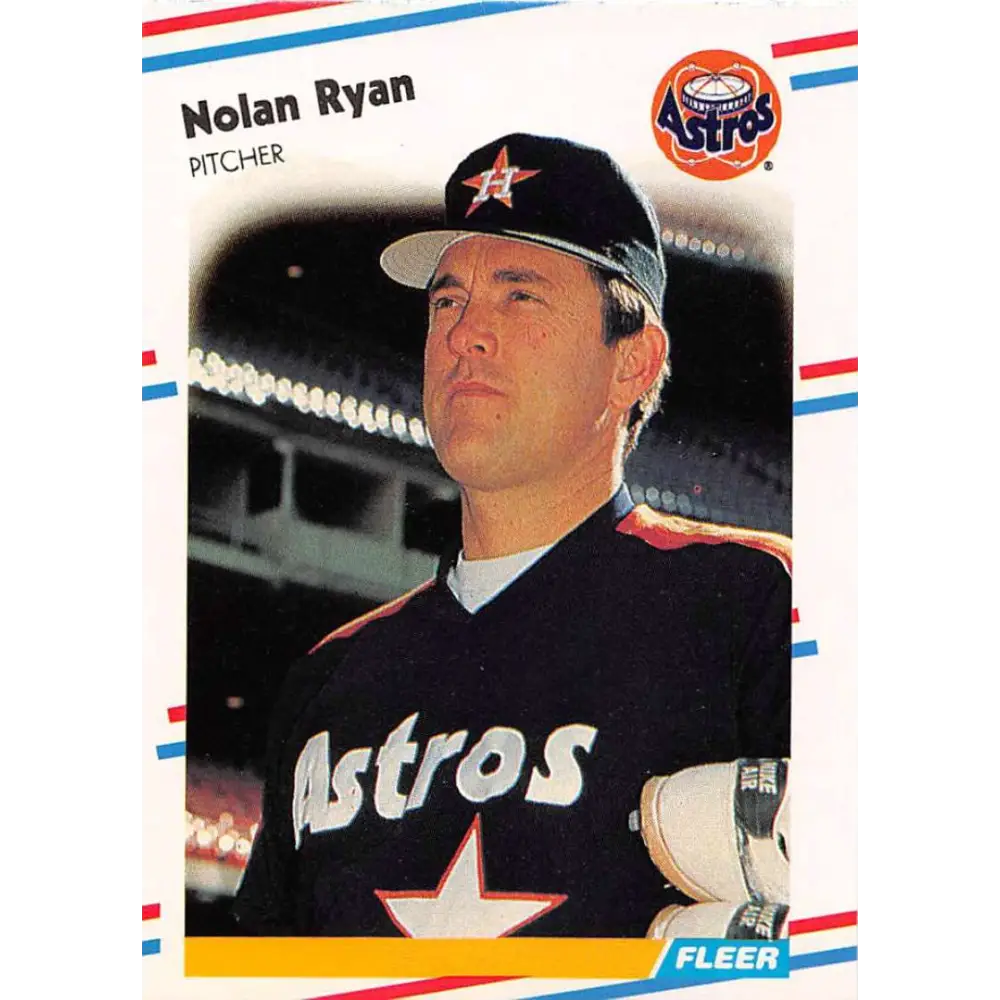1988 Fleer #455 Nolan Ryan EX Excellent Houston Astros Baseball Card  Image 1