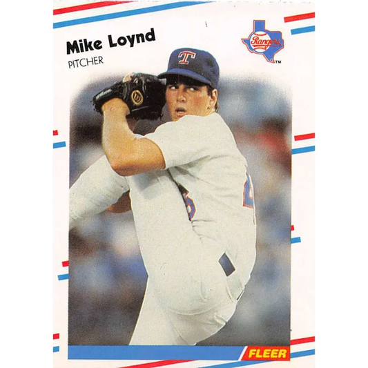 1988 Fleer #472 Mike Loynd EX Excellent Texas Rangers Baseball Card  Image 1