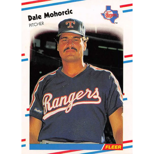 1988 Fleer #474 Dale Mohorcic EX Excellent Texas Rangers Baseball Card  Image 1