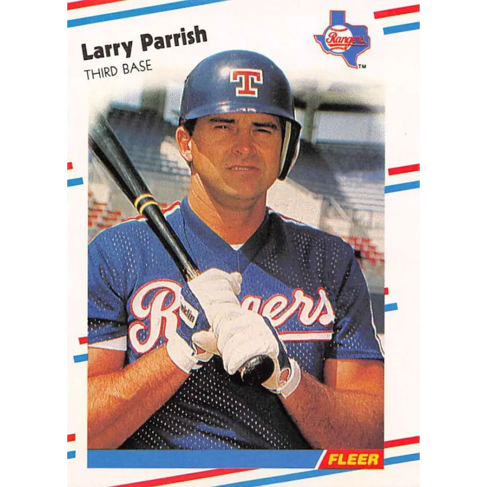 1988 Fleer #476 Larry Parrish EX Excellent Texas Rangers Baseball Card  Image 1