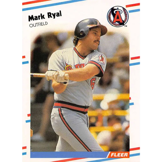 1988 Fleer #503 Mark Ryal EX Excellent California Angels Baseball Card  Image 1