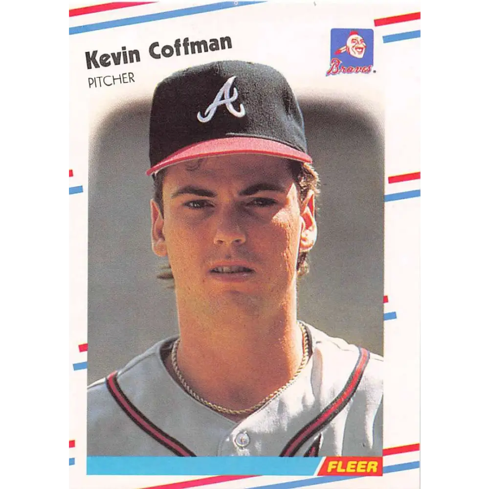 1988 Fleer #536 Kevin Coffman EX Excellent RC Rookie Atlanta Braves Baseball Card  Image 1