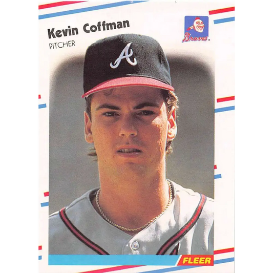 1988 Fleer #536 Kevin Coffman EX Excellent RC Rookie Atlanta Braves Baseball Card  Image 1