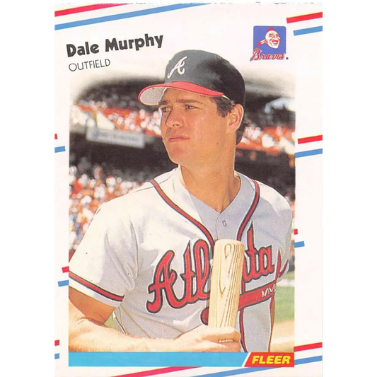 1988 Fleer #544 Dale Murphy EX Excellent Atlanta Braves Baseball Card  Image 1