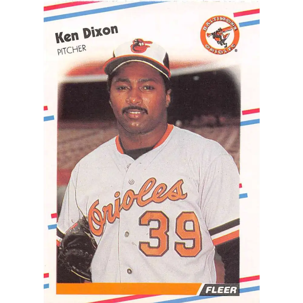 1988 Fleer #557 Ken Dixon EX Excellent Baltimore Orioles Baseball Card  Image 1