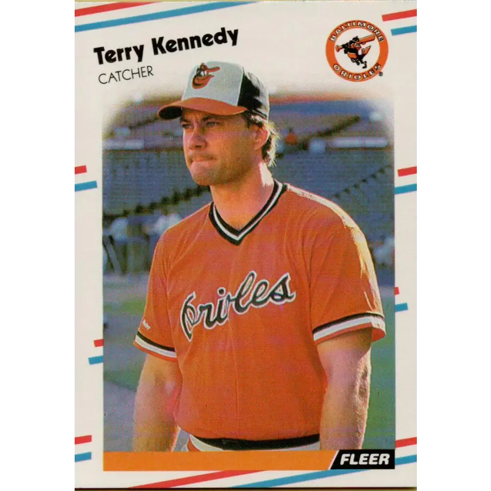 1988 Fleer #563 Terry Kennedy EX Excellent Baltimore Orioles Baseball Card  Image 1