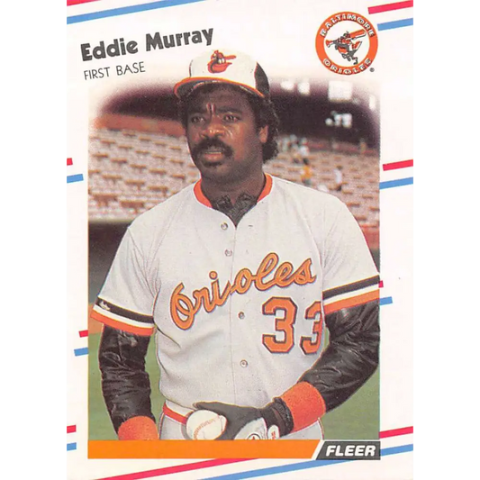 1988 Fleer #567 Eddie Murray EX Excellent Baltimore Orioles Baseball Card  Image 1