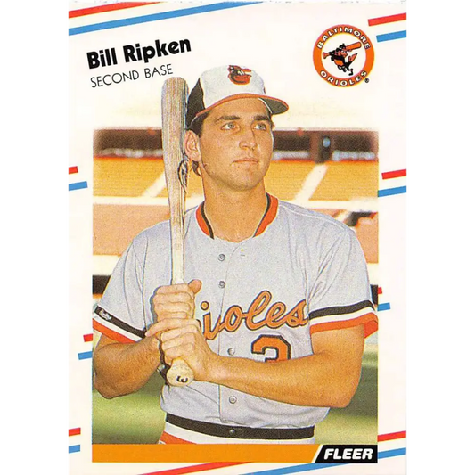 1988 Fleer #569 Billy Ripken EX Excellent RC Rookie Baltimore Orioles Baseball Card  Image 1