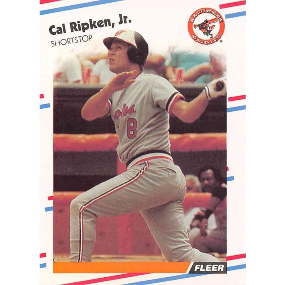 1988 Fleer #570 Cal Ripken Jr. EX Excellent Baltimore Orioles Baseball Card  Image 1