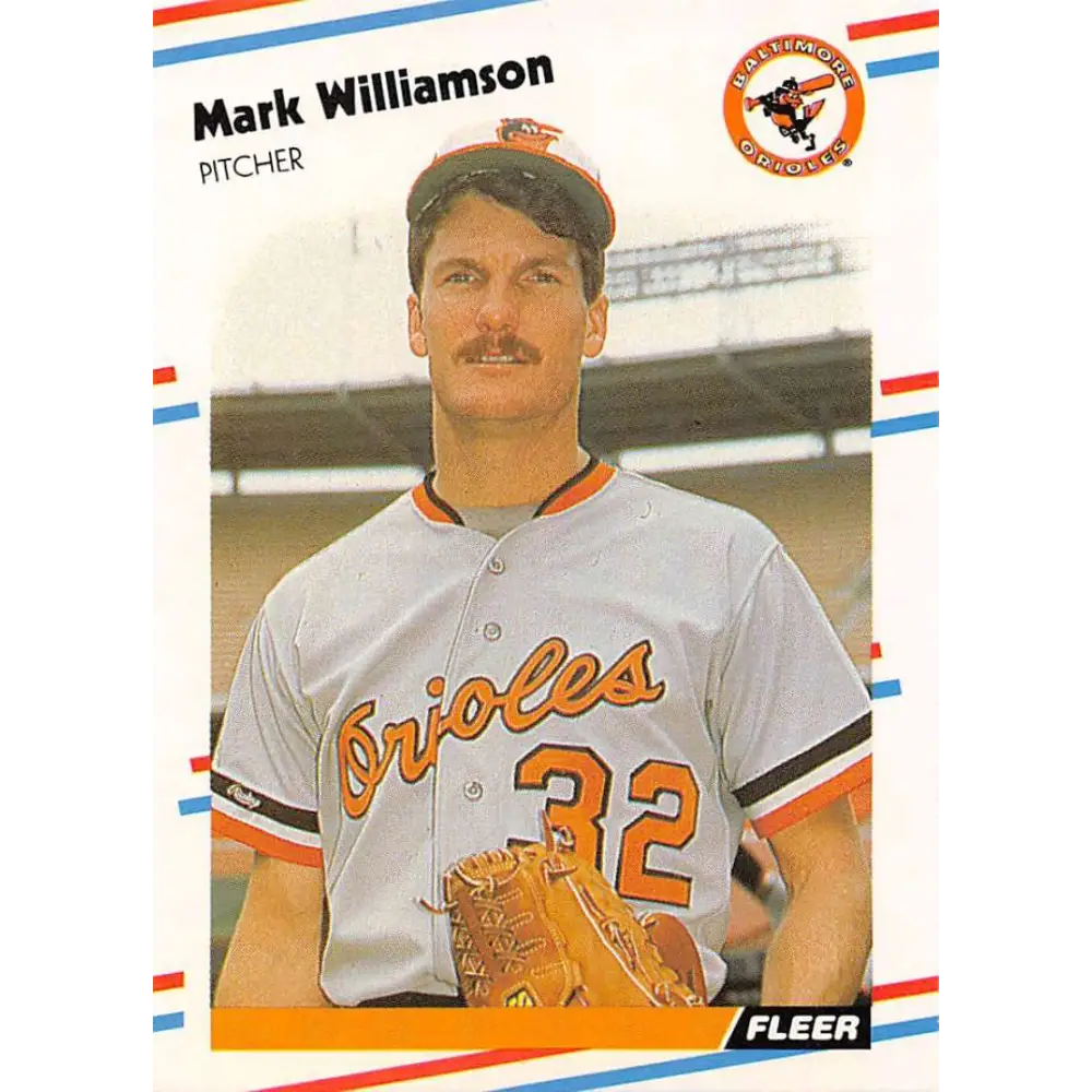 1988 Fleer #574 Mark Williamson EX Excellent Baltimore Orioles Baseball Card  Image 1