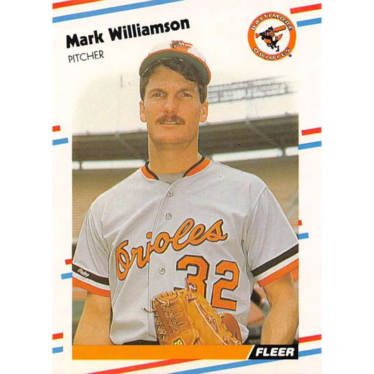 1988 Fleer #574 Mark Williamson EX Excellent Baltimore Orioles Baseball Card  Image 1