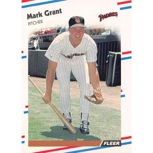 1988 Fleer #584 Mark Grant EX Excellent San Diego Padres Baseball Card  Image 1