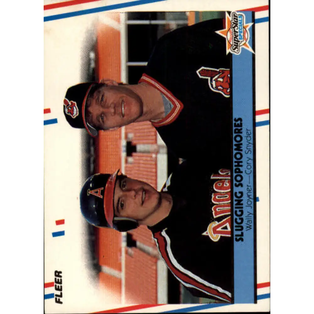 1988 Fleer #622 Wally Joyner/Cory Snyder EX Excellent California Angels/Cleveland Indians Baseball Card  Image 1