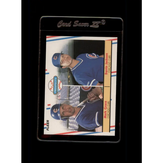 1988 Fleer #641 Mark Grace/Darrin Jackson EX Excellent RC Rookie Chicago Cubs Baseball Card  Image 1