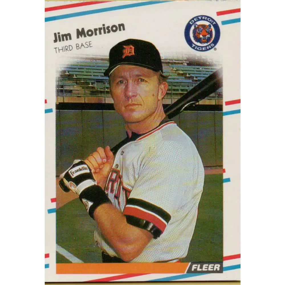 1988 Fleer #65 Jim Morrison EX Excellent Detroit Tigers Baseball Card  Image 1