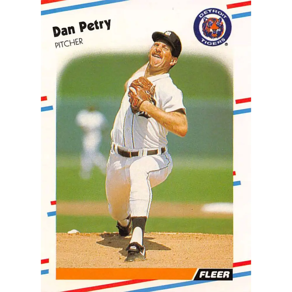 1988 Fleer #67 Dan Petry EX Excellent Detroit Tigers Baseball Card  Image 1