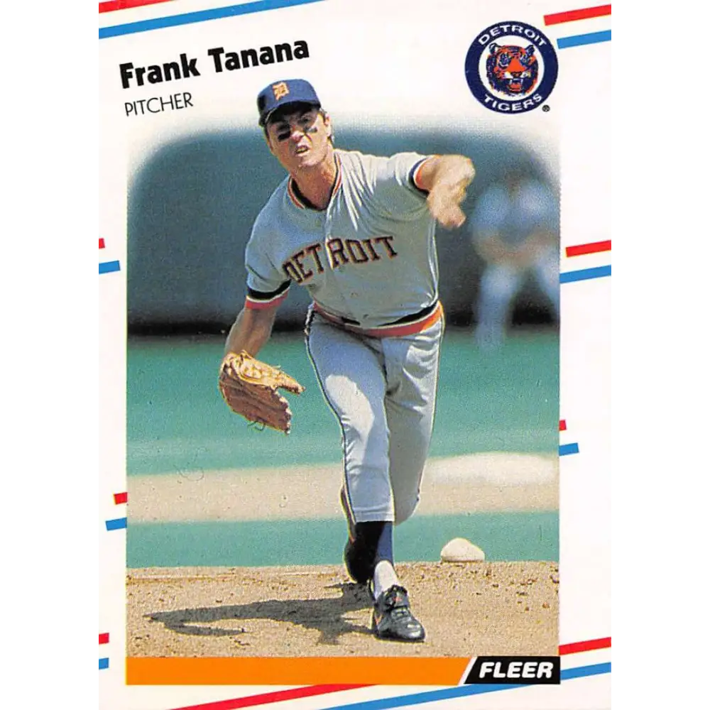 1988 Fleer #71 Frank Tanana EX Excellent Detroit Tigers Baseball Card  Image 1