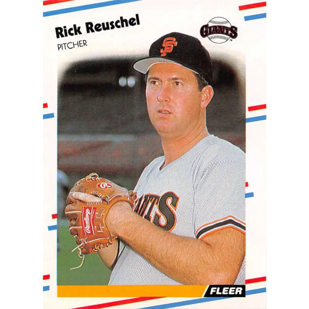 1988 Fleer #94 Rick Reuschel EX Excellent San Francisco Giants Baseball Card  Image 1