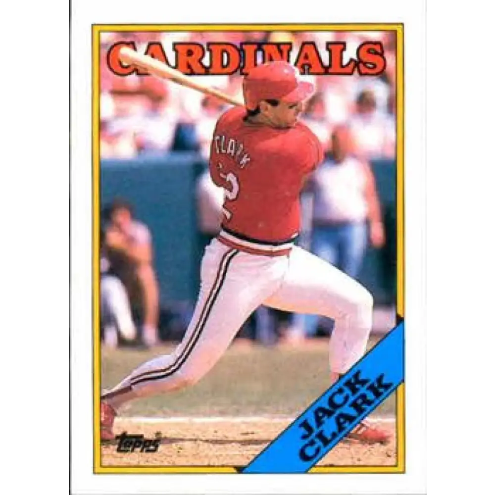1988 Topps #100 Jack Clark NM-MT St. Louis Cardinals Baseball Card  Image 1