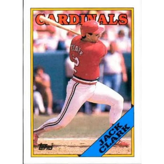 1988 Topps #100 Jack Clark NM-MT St. Louis Cardinals Baseball Card  Image 1