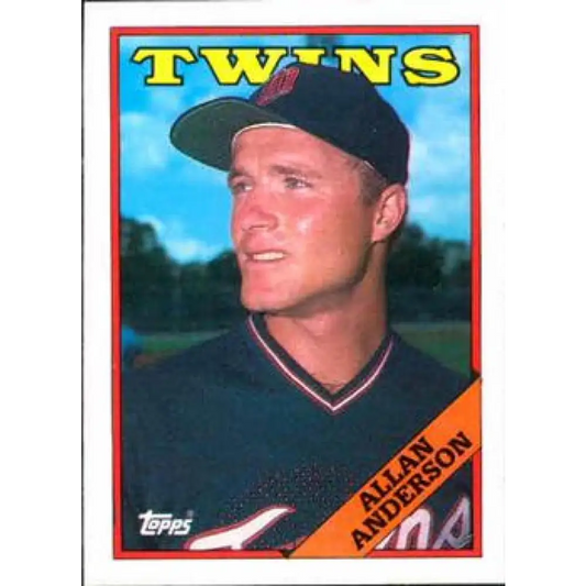 1988 Topps #101 Allan Anderson NM-MT Minnesota Twins Baseball Card  Image 1