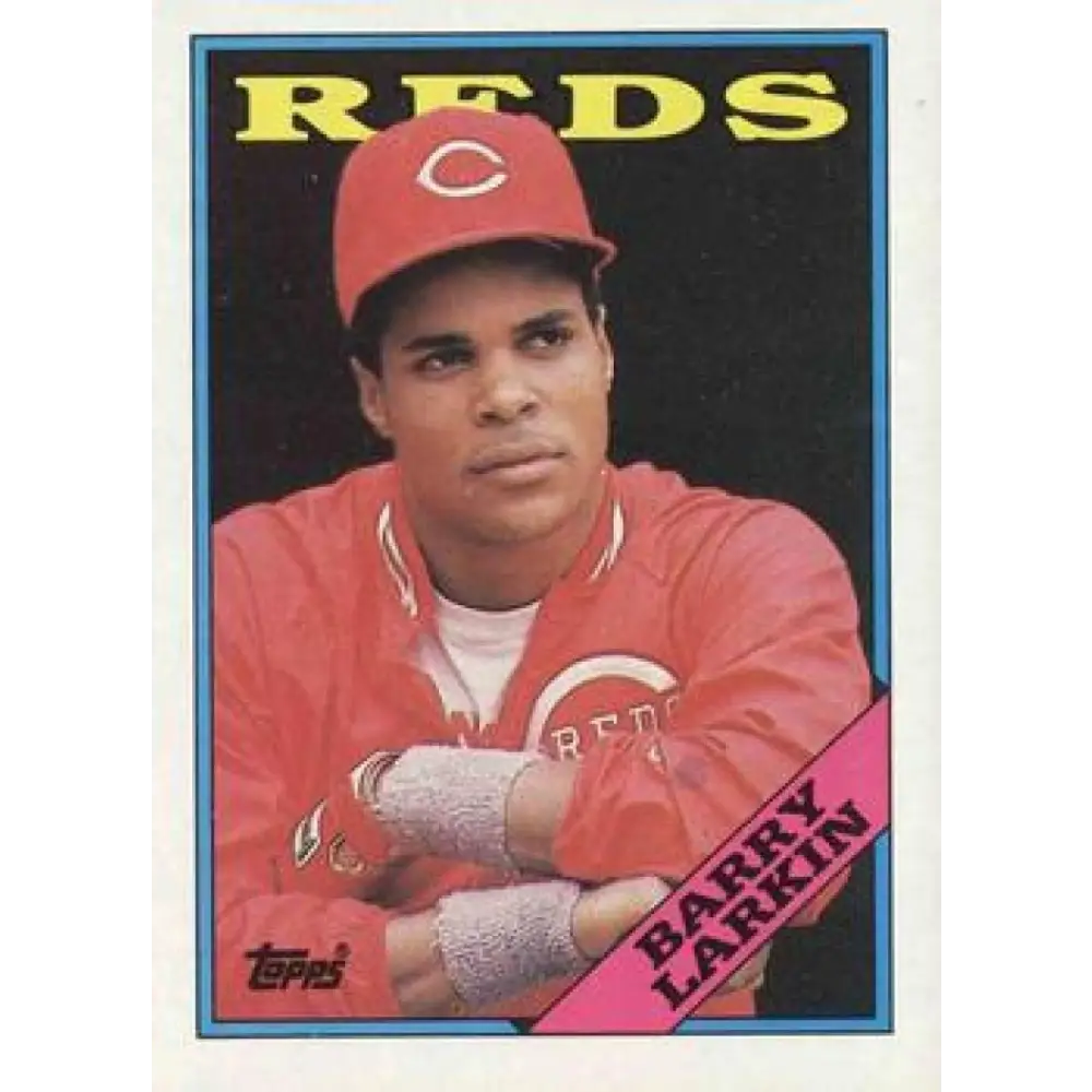 1988 Topps #102 Barry Larkin NM-MT Cincinnati Reds Baseball Card  Image 1