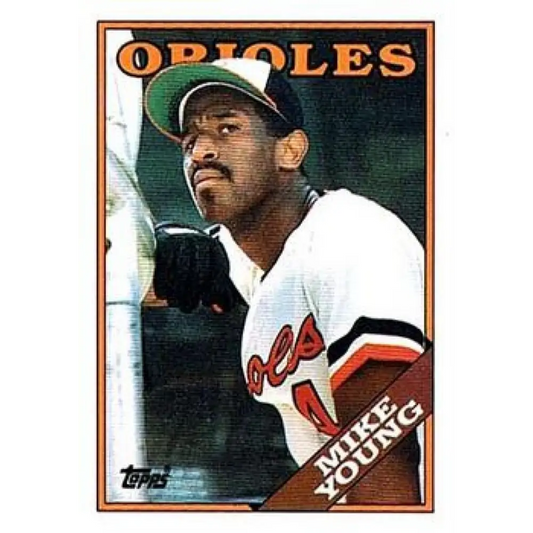 1988 Topps #11 Mike Young NM-MT Baltimore Orioles Baseball Card  Image 1
