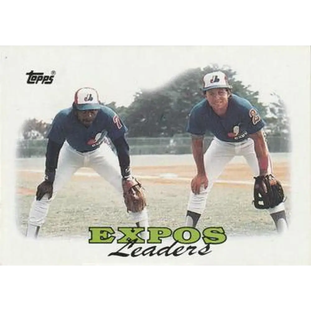 1988 Topps #111 Hubie Brooks/Vance Law NM-MT Montreal Expos Baseball Card  Image 1