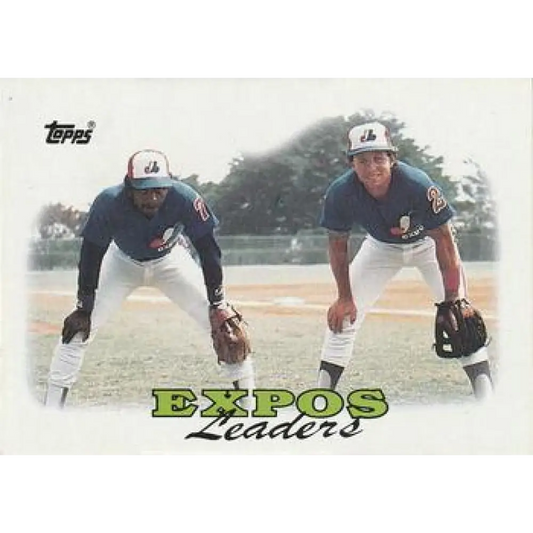 1988 Topps #111 Hubie Brooks/Vance Law NM-MT Montreal Expos Baseball Card  Image 1