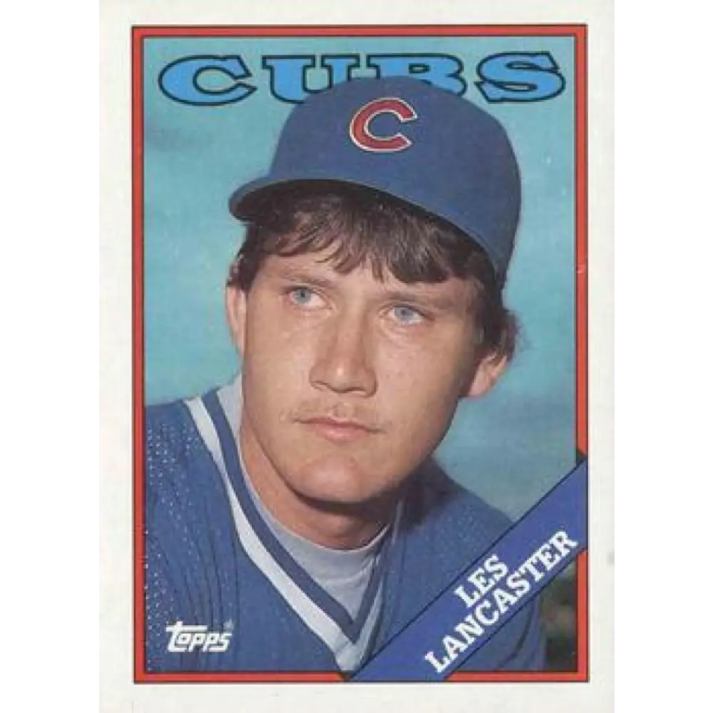 1988 Topps #112 Les Lancaster NM-MT RC Rookie Chicago Cubs Baseball Card  Image 1