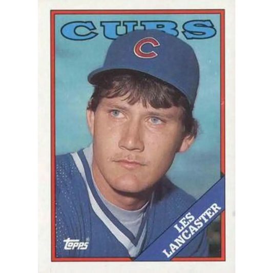 1988 Topps #112 Les Lancaster NM-MT RC Rookie Chicago Cubs Baseball Card  Image 1
