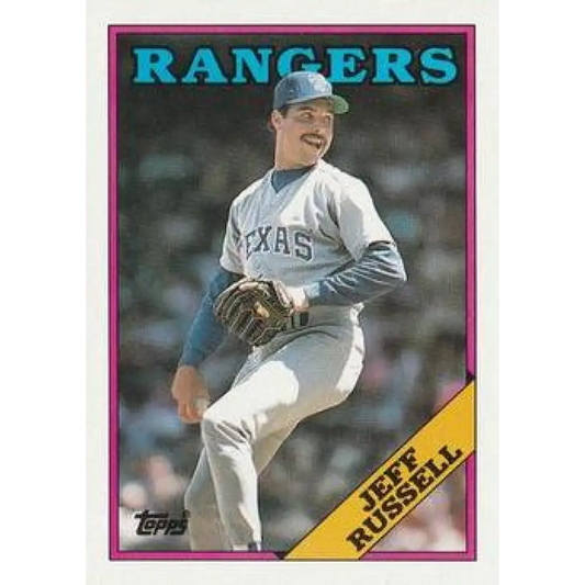 1988 Topps #114 Jeff Russell NM-MT Texas Rangers Baseball Card  Image 1