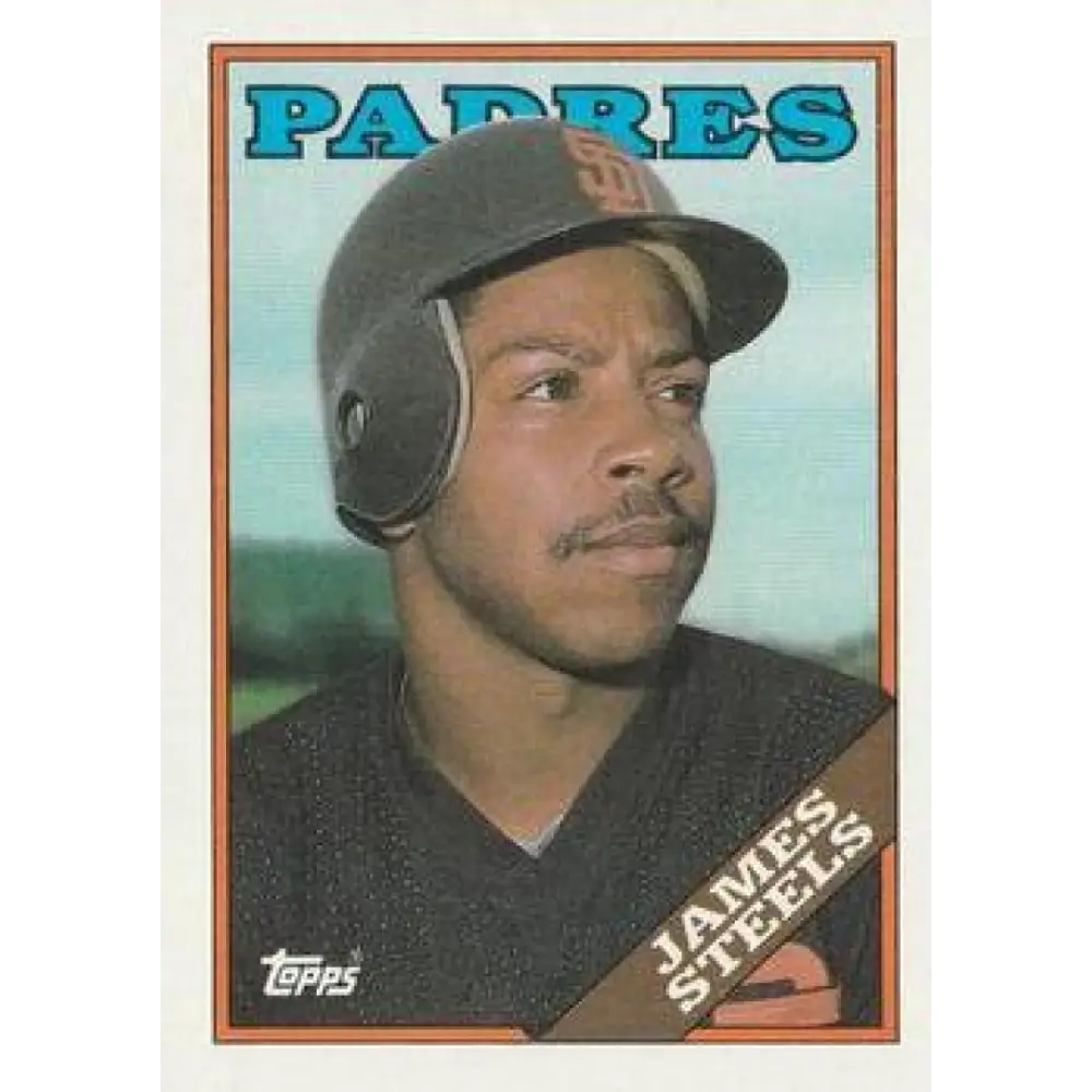 1988 Topps #117 Jim Steels NM-MT San Diego Padres Baseball Card  Image 1