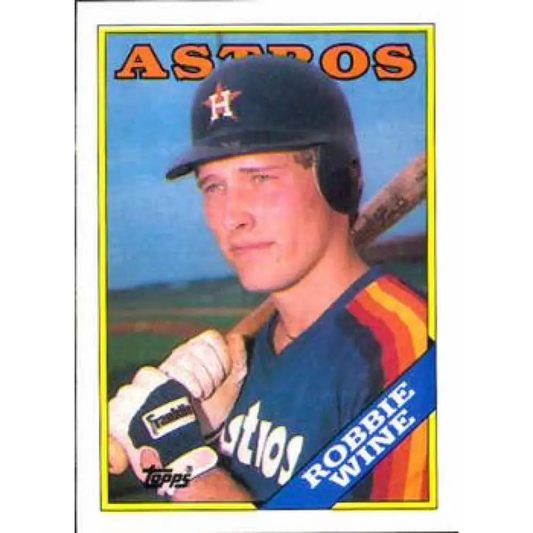 1988 Topps #119 Robbie Wine NM-MT Houston Astros Baseball Card  Image 1