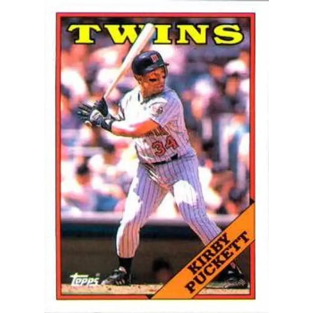 1988 Topps #120 Kirby Puckett NM-MT Minnesota Twins Baseball Card  Image 1