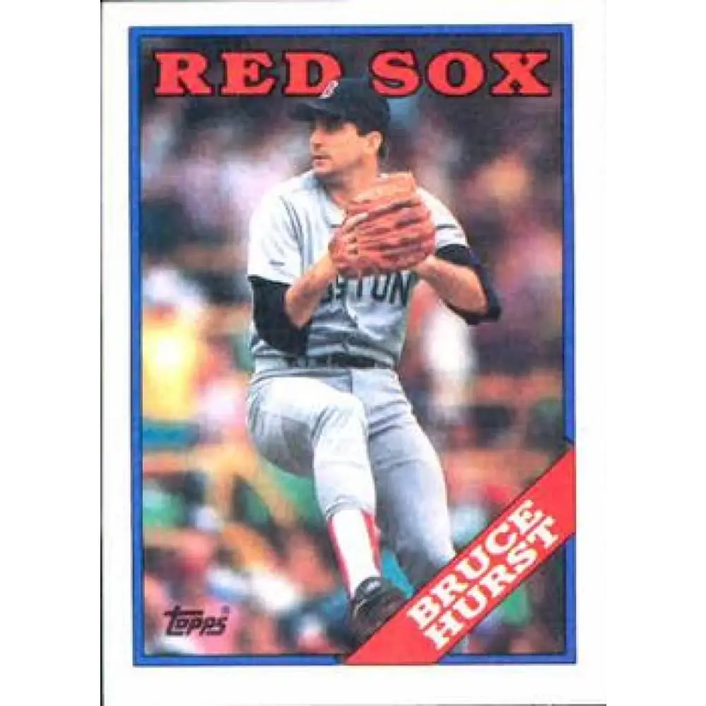1988 Topps #125 Bruce Hurst NM-MT Boston Red Sox Baseball Card  Image 1