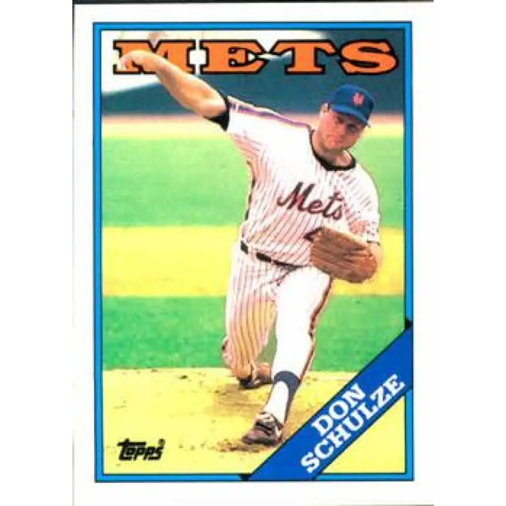 1988 Topps #131 Don Schulze NM-MT New York Mets Baseball Card  Image 1