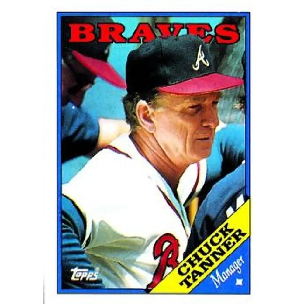1988 Topps #134 Chuck Tanner NM-MT Atlanta Braves Baseball Card  Image 1
